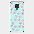 Heart With Blossom Glossy Metal Case Cover For Redmi Note 9 Pro Max