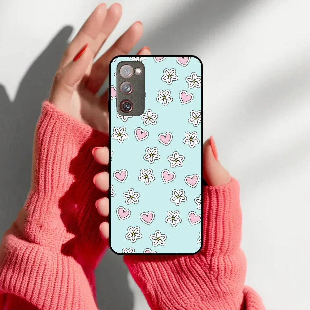 Heart with Blossom Glossy Metal Case Cover For Samsung - ShopOnCliQ
