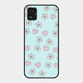 Heart With Blossom Glossy Metal Case Cover For Samsung Galaxy F14 5G