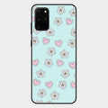 Heart With Blossom Glossy Metal Case Cover For Samsung Galaxy S20 Plus