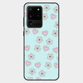 Heart With Blossom Glossy Metal Case Cover For Samsung Galaxy S20 Ultra