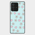 Heart With Blossom Glossy Metal Case Cover For Vivo V23 Pro 5G