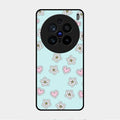 Heart With Blossom Glossy Metal Case Cover For Vivo X200 Pro 5G