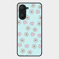 Heart With Blossom Glossy Metal Case Cover For Vivo Y18
