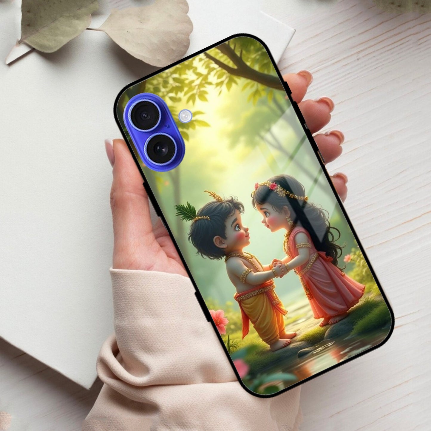 Heavenly Bond Glass Case Cover For iPhone