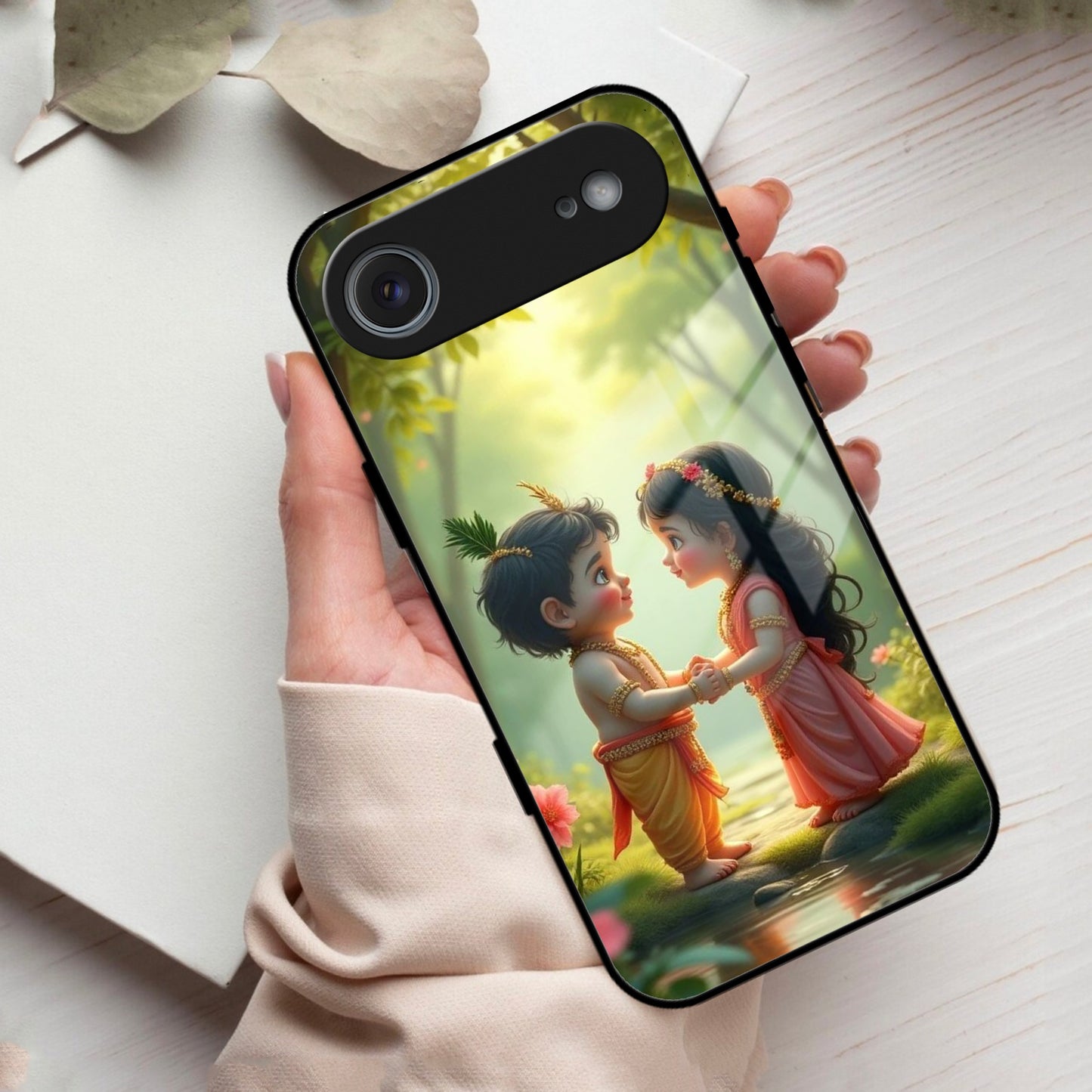 Heavenly Bond Glass Case Cover For iPhone