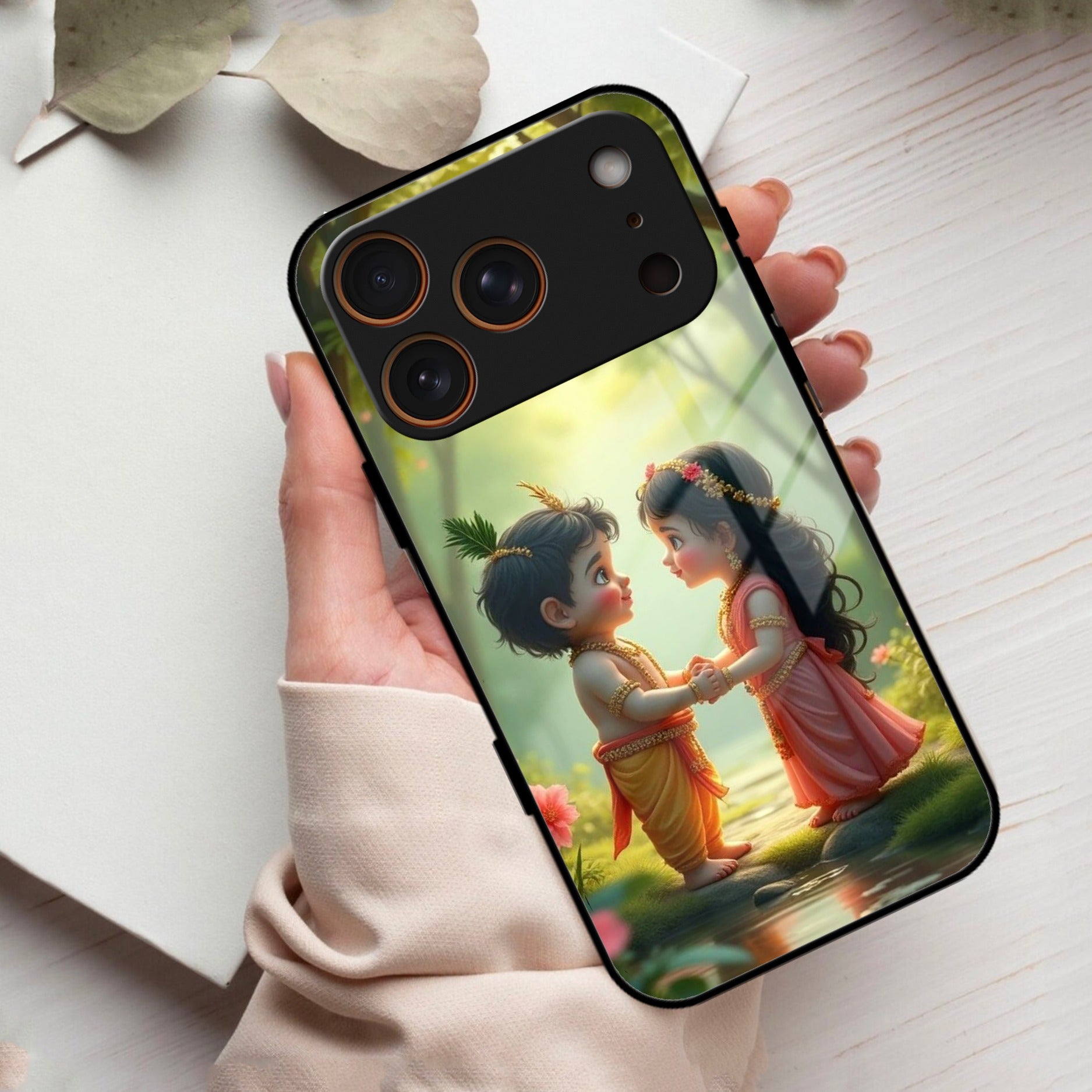 Heavenly Bond Glass Case Cover For iPhone 17 Pro Max