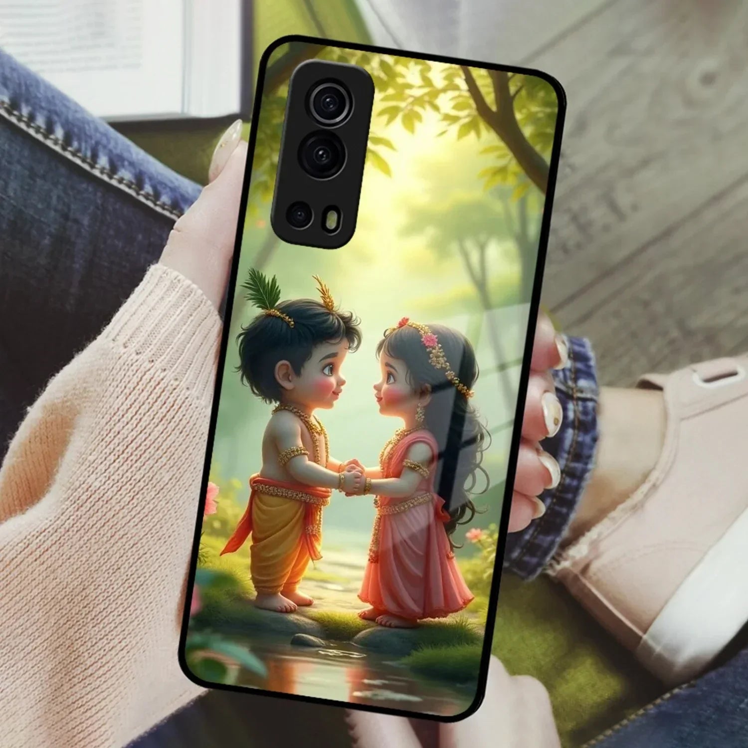 Heavenly Bond Glass Case Cover For Vivo - ShopOnCliQ