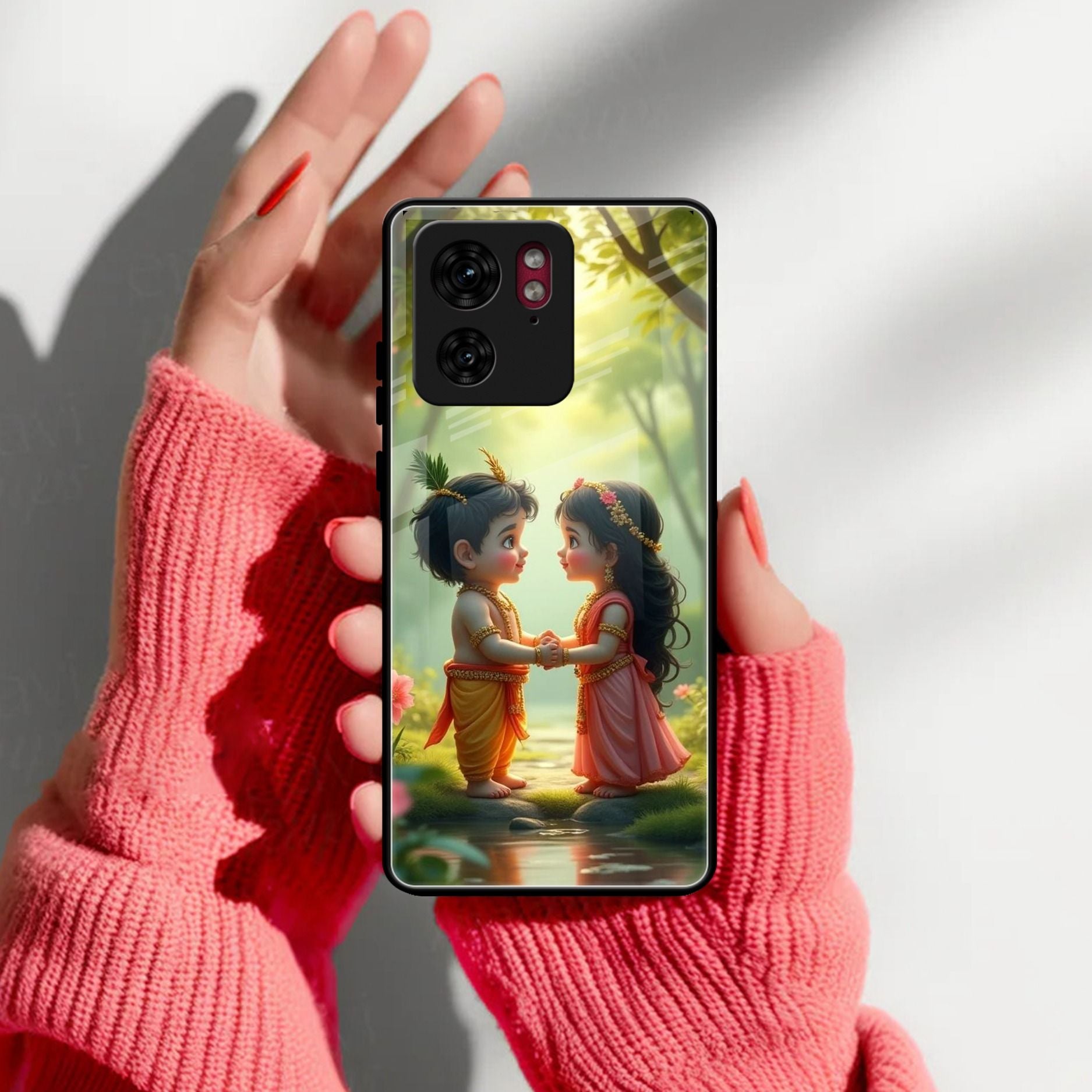 Heavenly Bond Glass Case Cover For Motorola