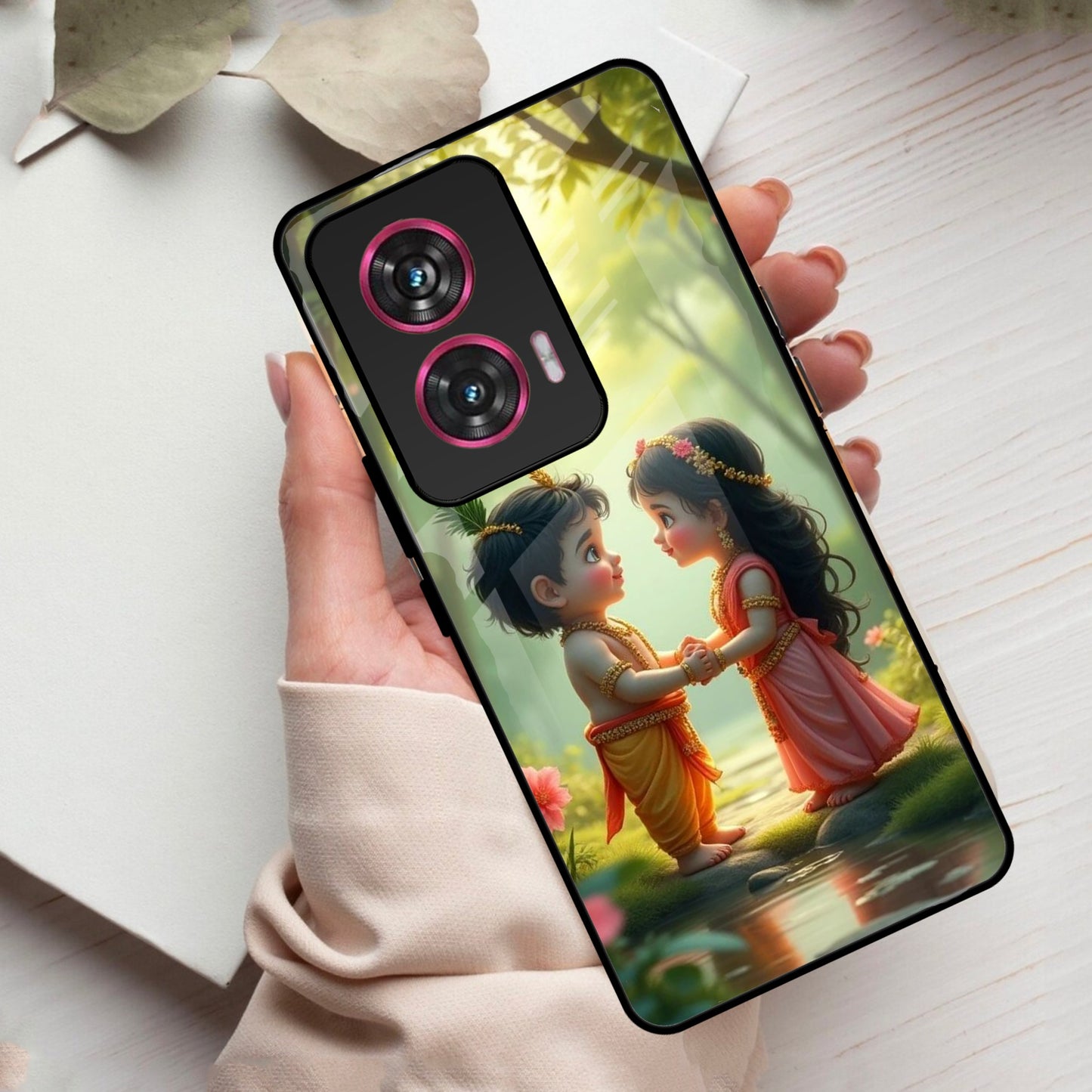 Heavenly Bond Glass Case Cover For Vivo - ShopOnCliQ