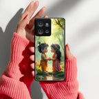 Heavenly Bond Glass Case Cover For Motorola - ShopOnCliQ