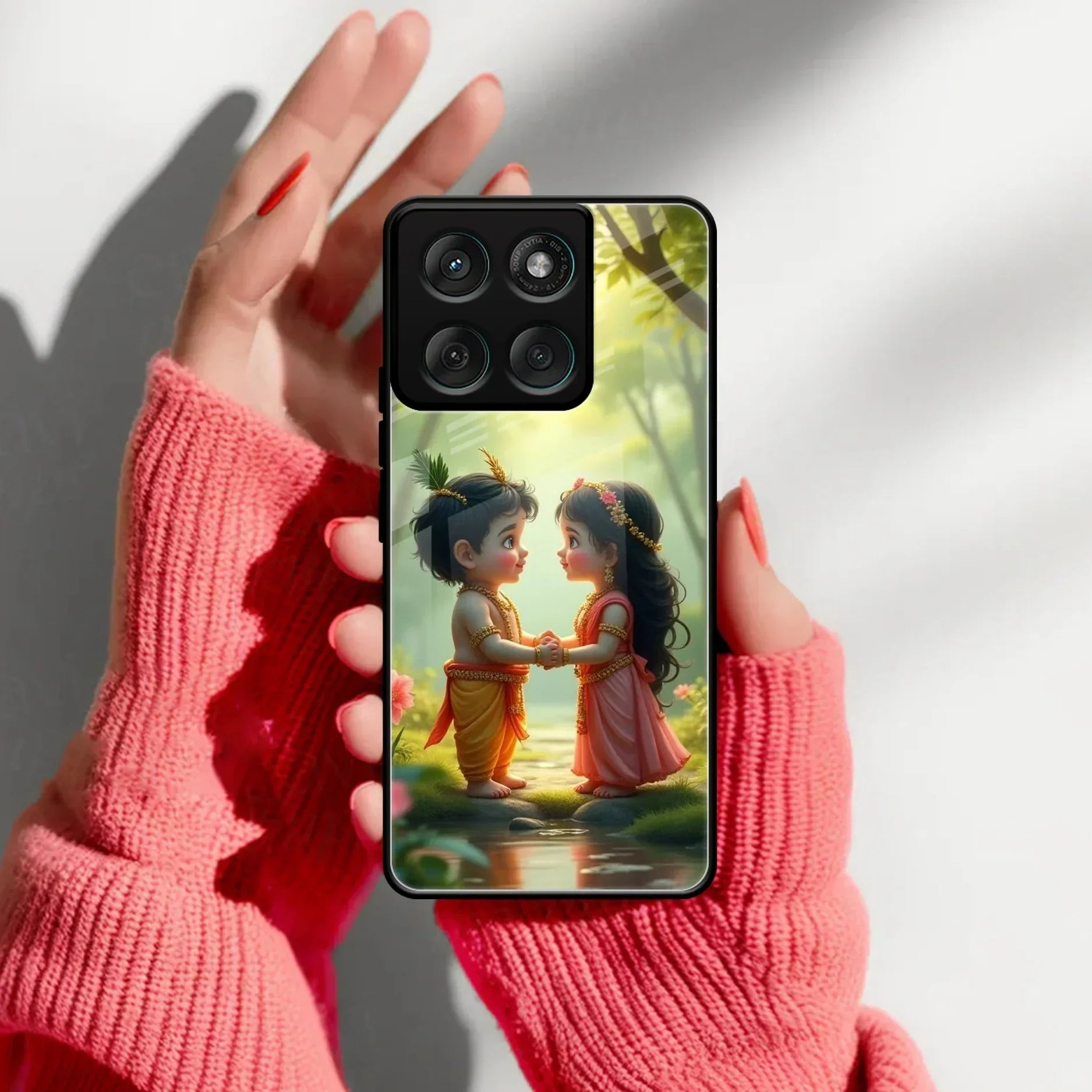 Heavenly Bond Glass Case Cover For Motorola - ShopOnCliQ