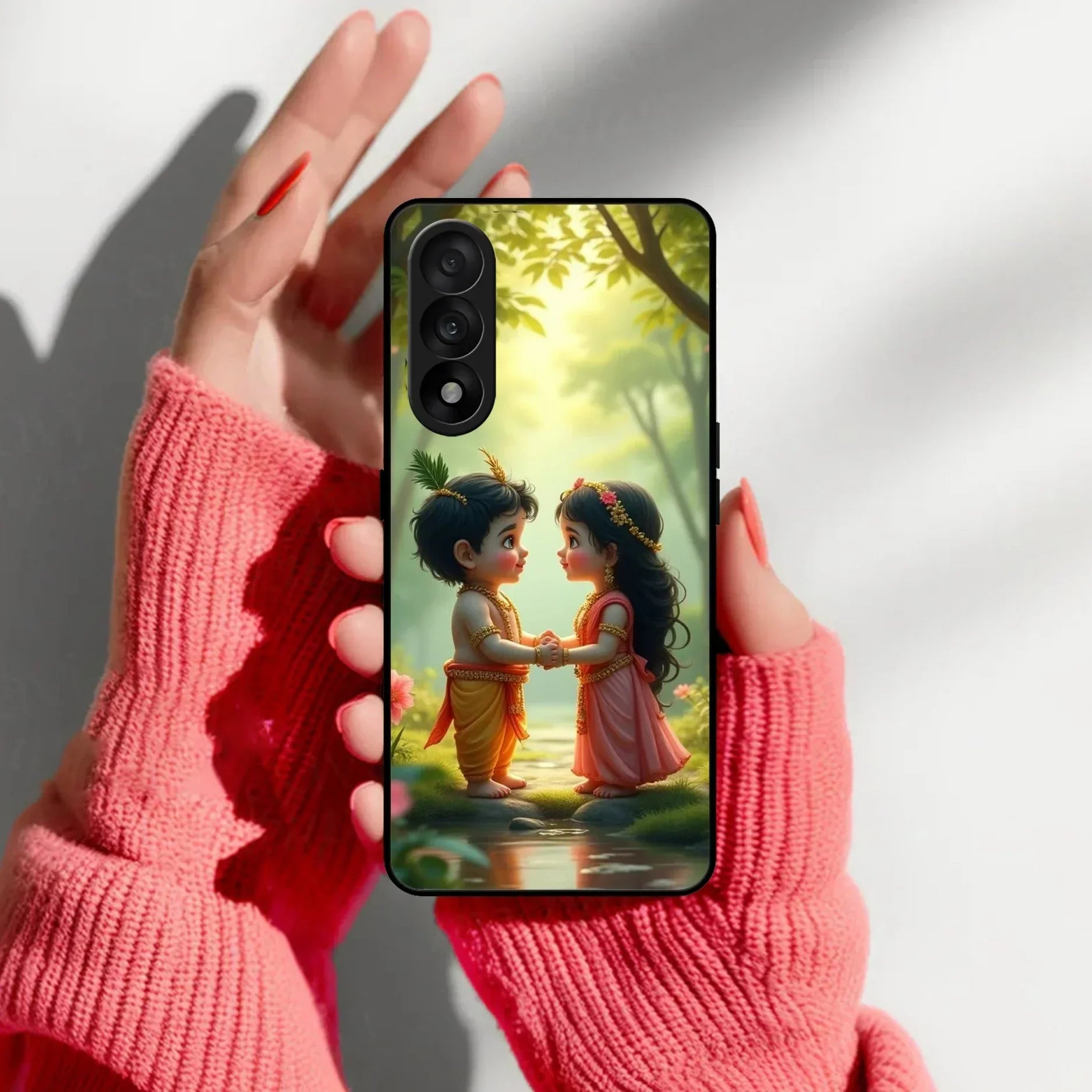 Heavenly Bond Glass Case Cover For Oneplus - ShopOnCliQ