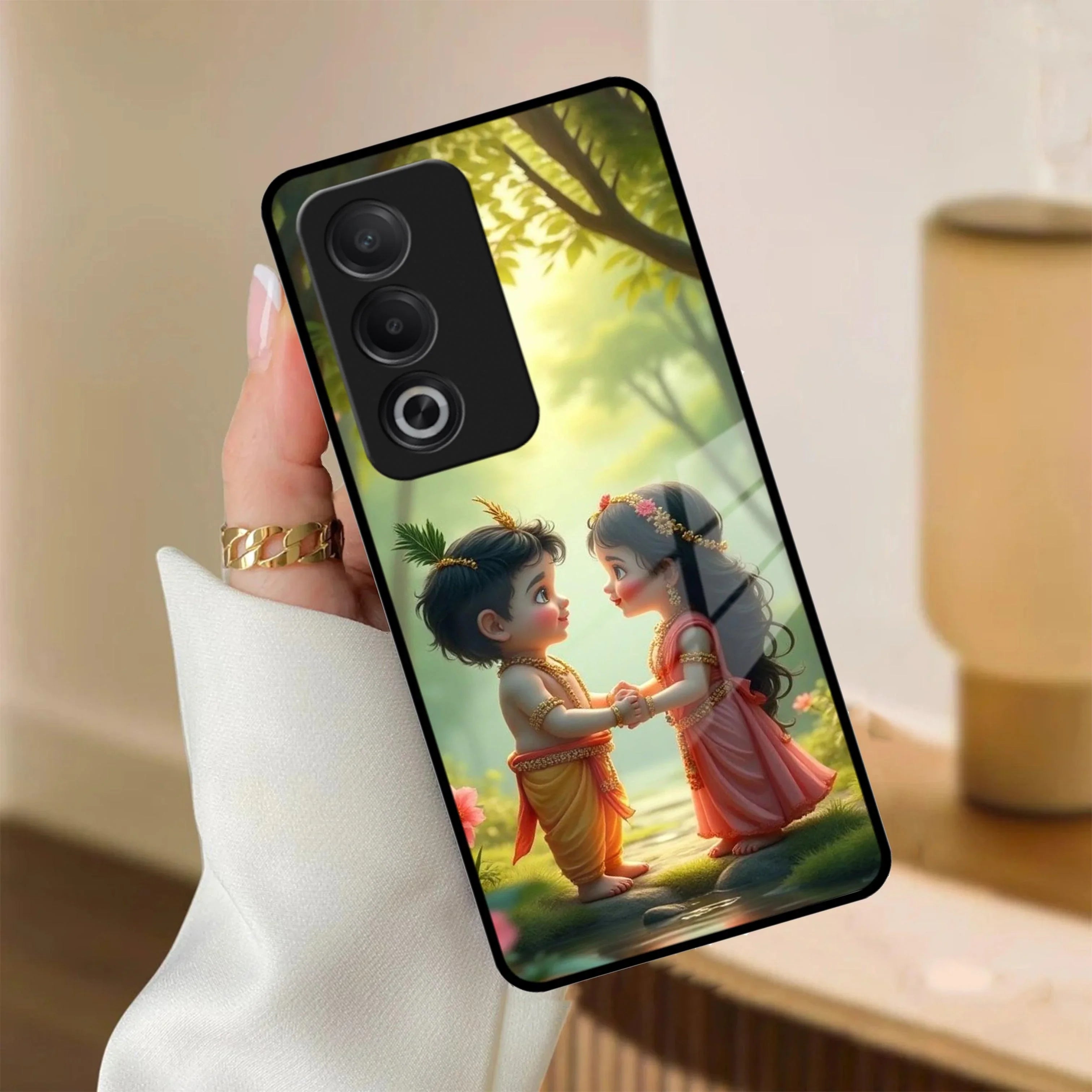 Heavenly Bond Glass Case Cover For Oppo - ShopOnCliQ