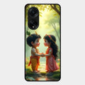 Heavenly Bond Glass Case Cover For Oppo F23 5G