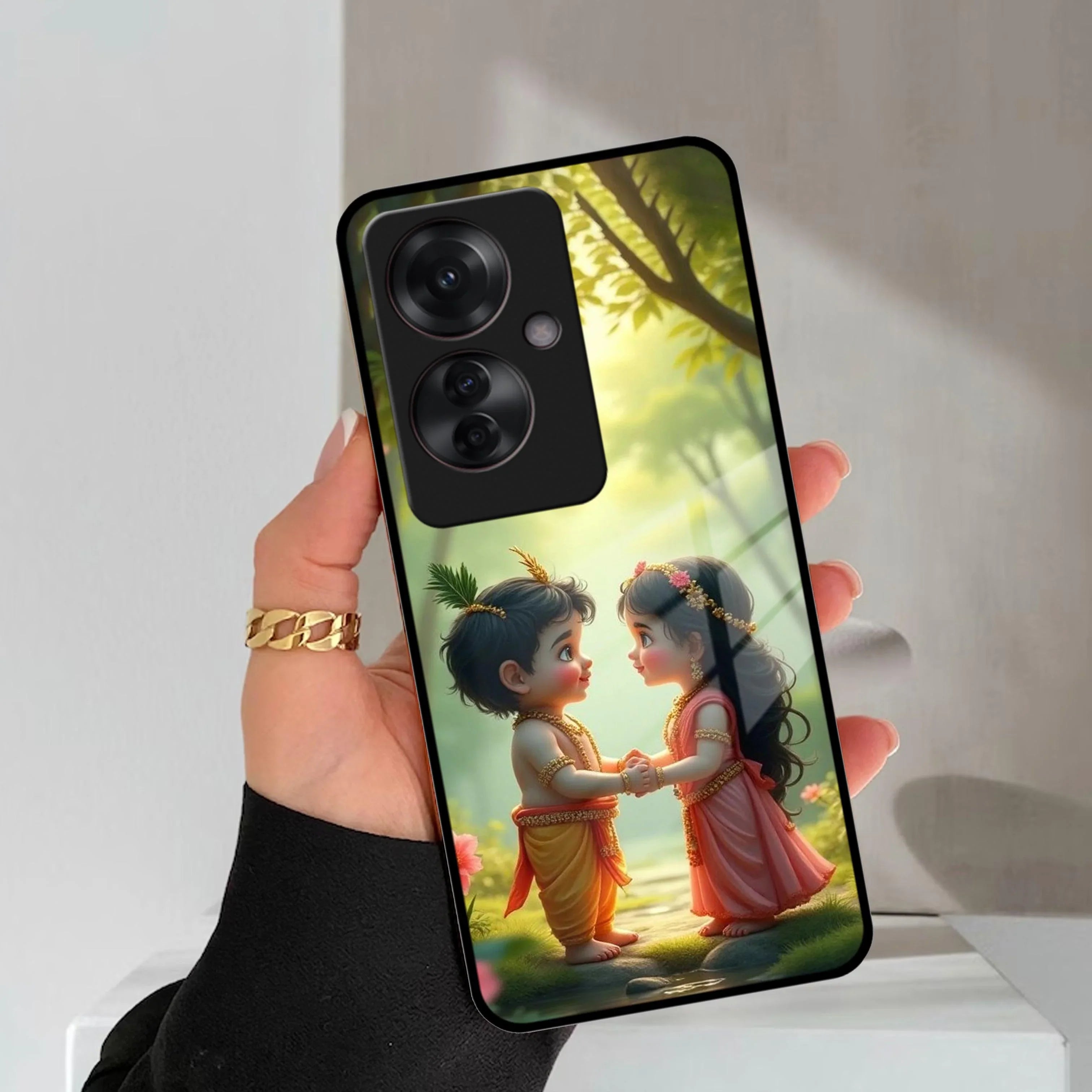 Heavenly Bond Glass Case Cover For Oppo - ShopOnCliQ
