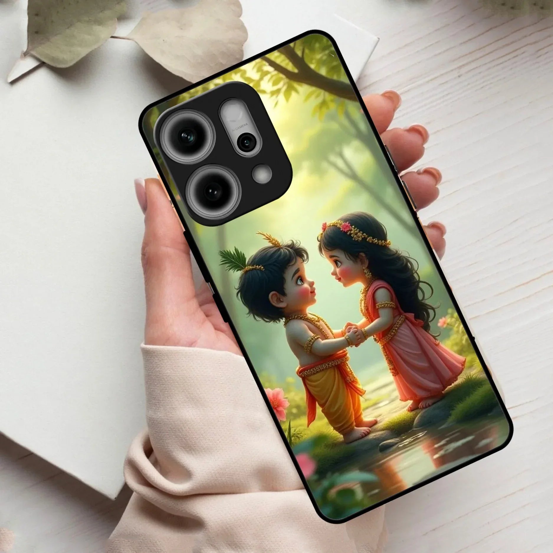 Heavenly Bond Glass Case Cover For Oppo - ShopOnCliQ