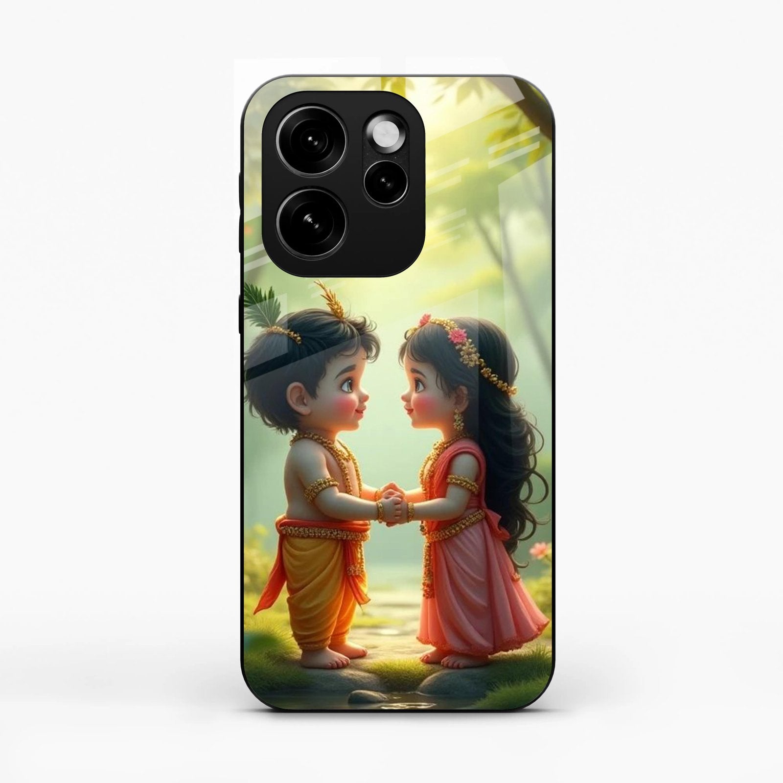 Heavenly Bond Glass Case Cover For Oppo Reno 15C 5G