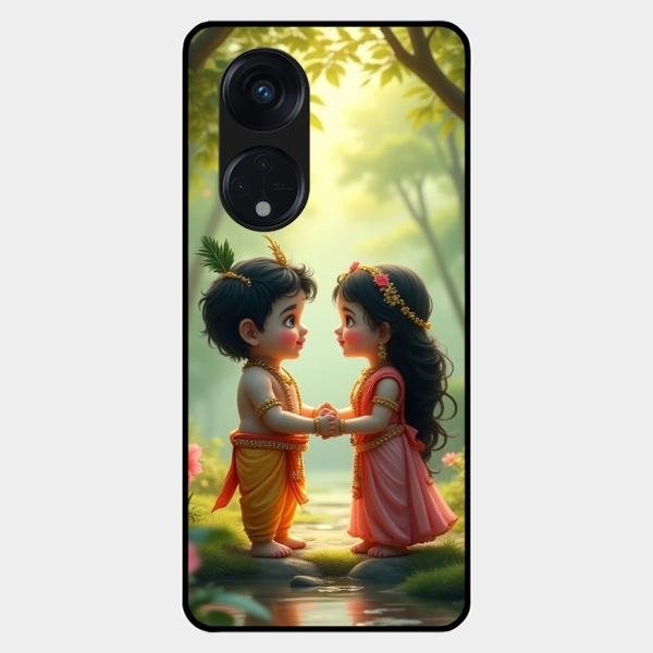 Heavenly Bond Glass Case Cover For Oppo Reno 8T 5G