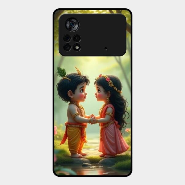 Heavenly Bond Glass Case Cover For Poco X4 Pro 5G