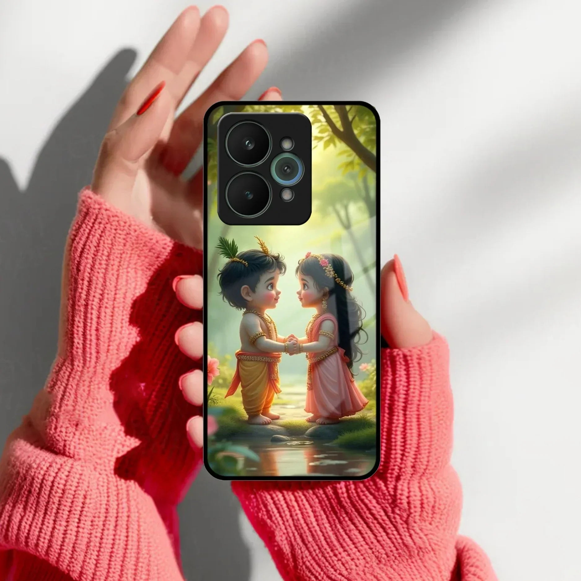 Heavenly Bond Glass Case Cover For Realme/Narzo - ShopOnCliQ