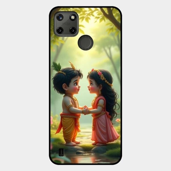 Heavenly Bond Glass Case Cover For Realme C21Y