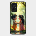 Heavenly Bond Glass Case Cover For Redmi 11 Prime 4G
