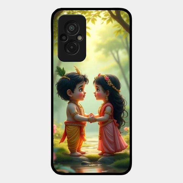 Heavenly Bond Glass Case Cover For Redmi 11 Prime 4G