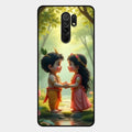 Heavenly Bond Glass Case Cover For Redmi 9 Prime