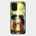 Heavenly Bond Glass Case Cover For Redmi Note 10