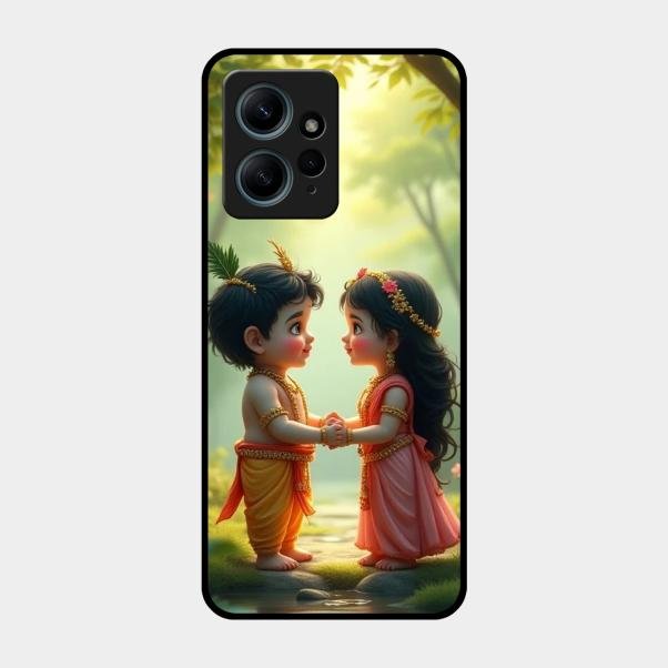 Heavenly Bond Glass Case Cover For Redmi Note 12 4G