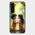 Heavenly Bond Glass Case Cover For Samsung Galaxy S23 5G