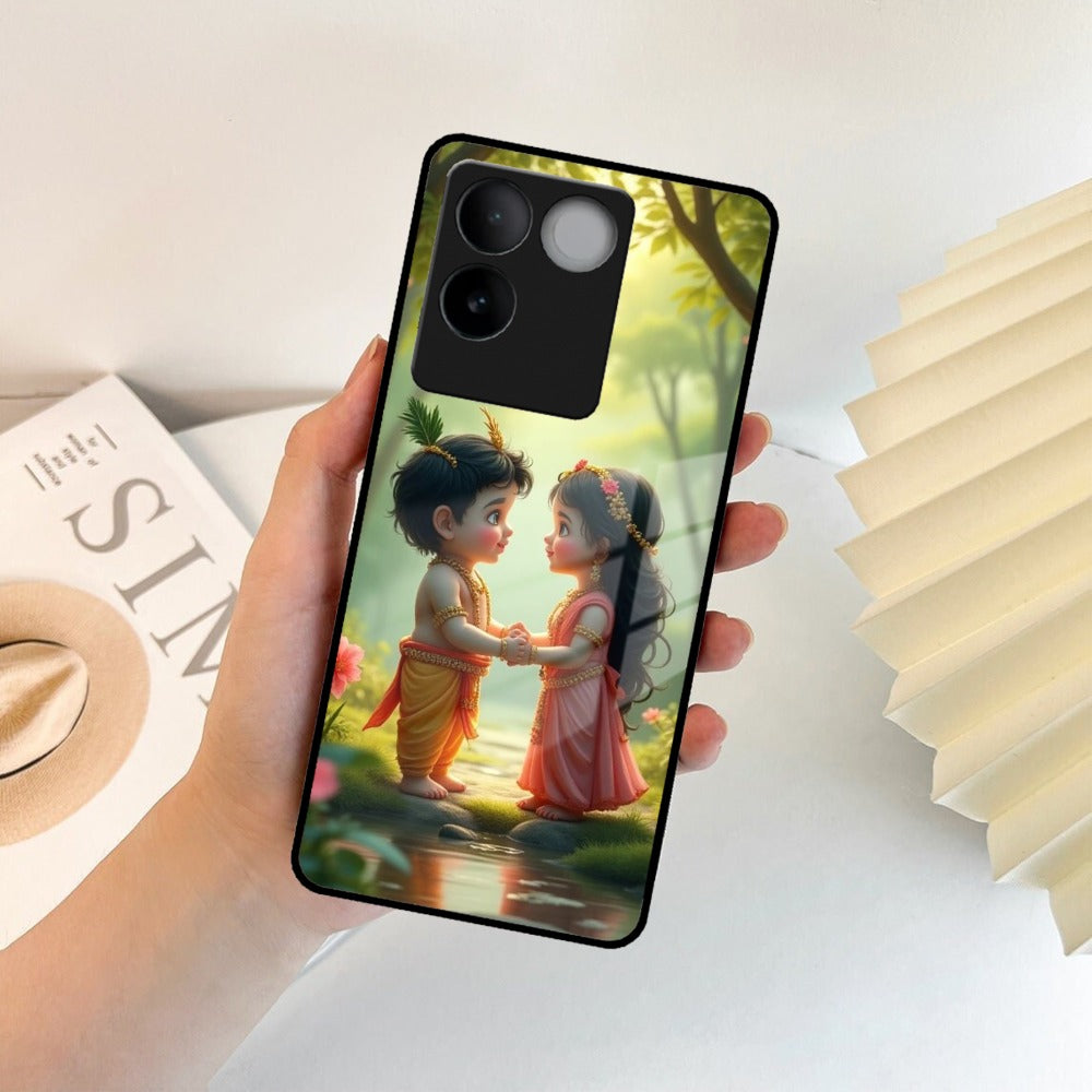 Heavenly Bond Glass Case Cover For iQOO