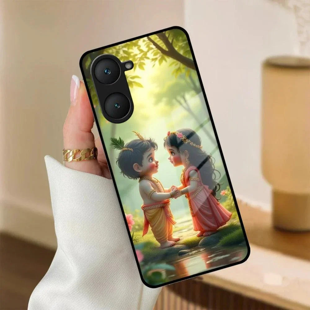 Heavenly Bond Glass Case Cover For iQOO - ShopOnCliQ