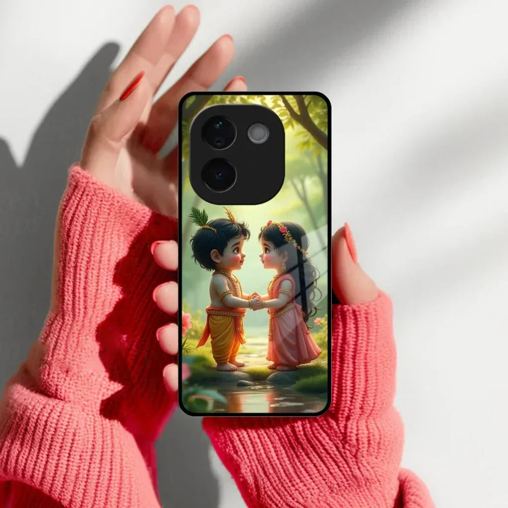 Heavenly Bond Glass Case Cover For iQOO - ShopOnCliQ