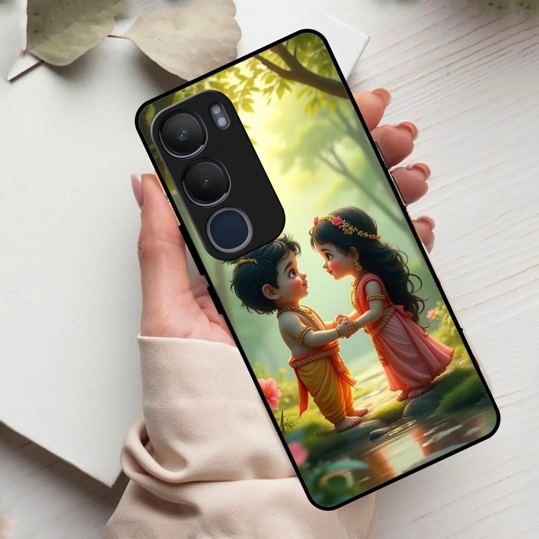 Heavenly Bond Glass Case Cover For Vivo - ShopOnCliQ
