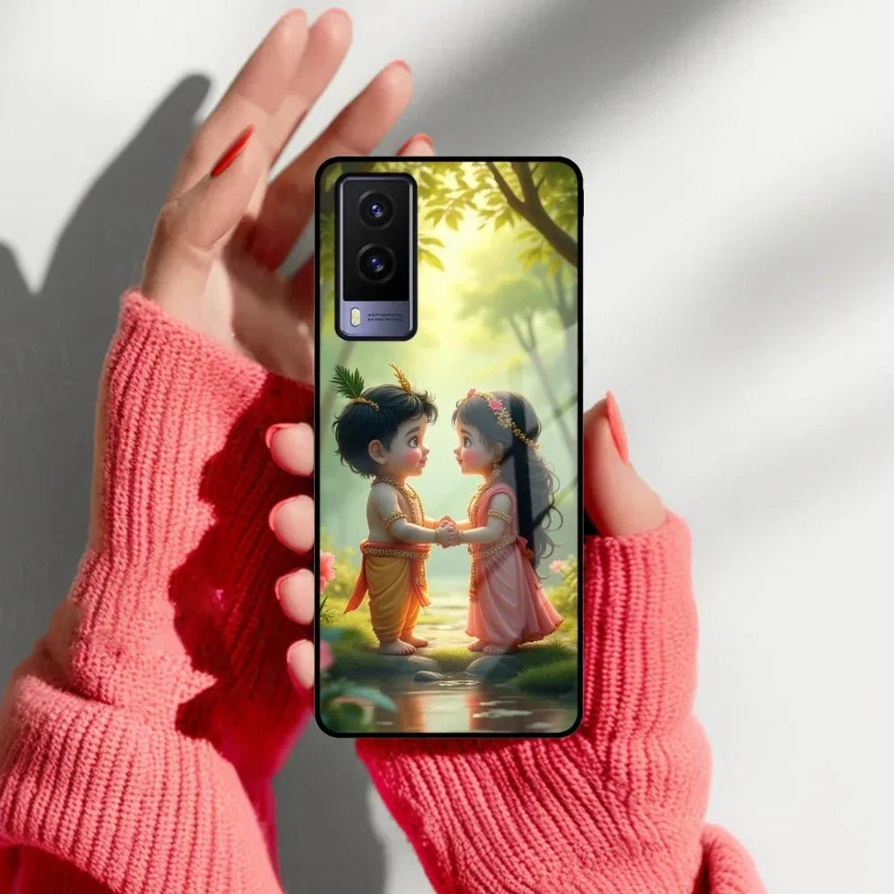 Heavenly Bond Glass Case Cover For iQOO - ShopOnCliQ