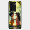 Heavenly Bond Glass Case Cover For Vivo V27 Pro 5G