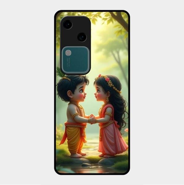Heavenly Bond Glass Case Cover For Vivo V30 5G
