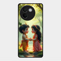 Heavenly Bond Glass Case Cover For Vivo V30E 5G