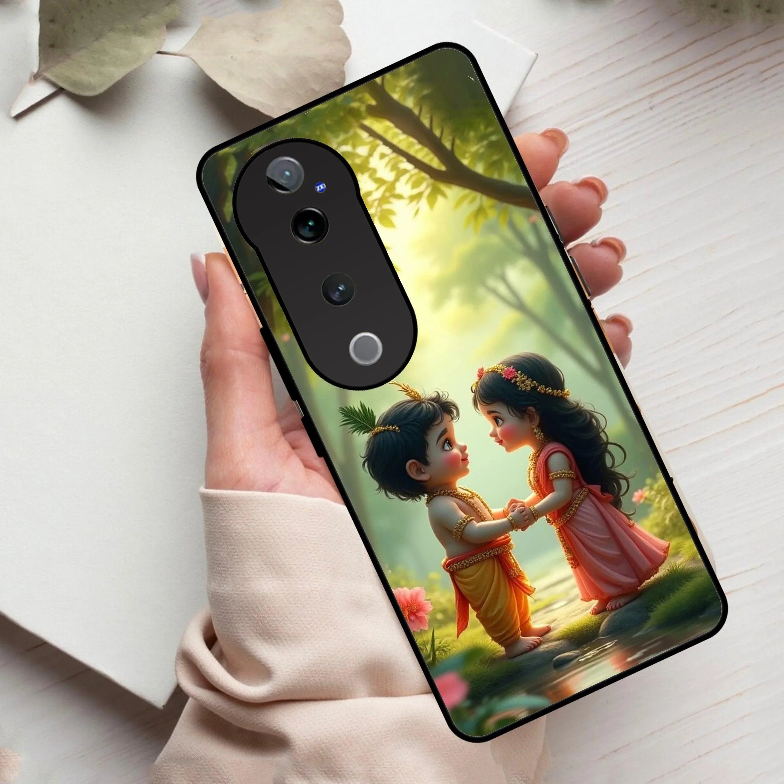 Heavenly Bond Glass Case Cover For Vivo - ShopOnCliQ
