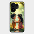 Heavenly Bond Glass Case Cover For Vivo X200 Fe 5G