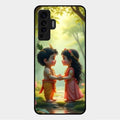 Heavenly Bond Glass Case Cover For Vivo X50 5G