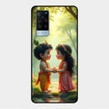 Heavenly Bond Glass Case Cover For Vivo X60 5G