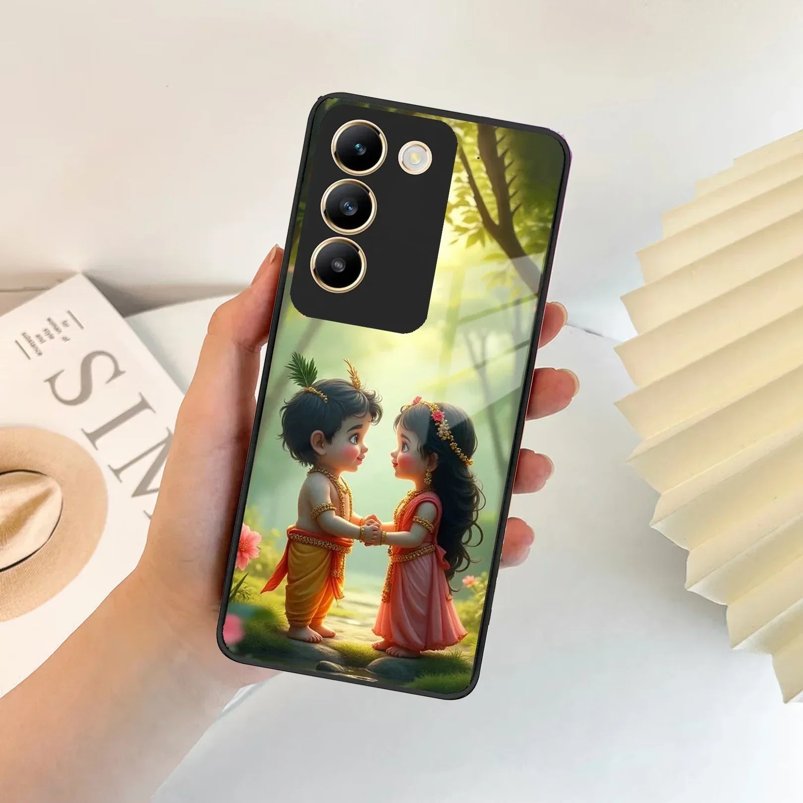 Heavenly Bond Glass Case Cover For Vivo - ShopOnCliQ