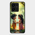 Heavenly Bond Glass Case Cover For Vivo Y22