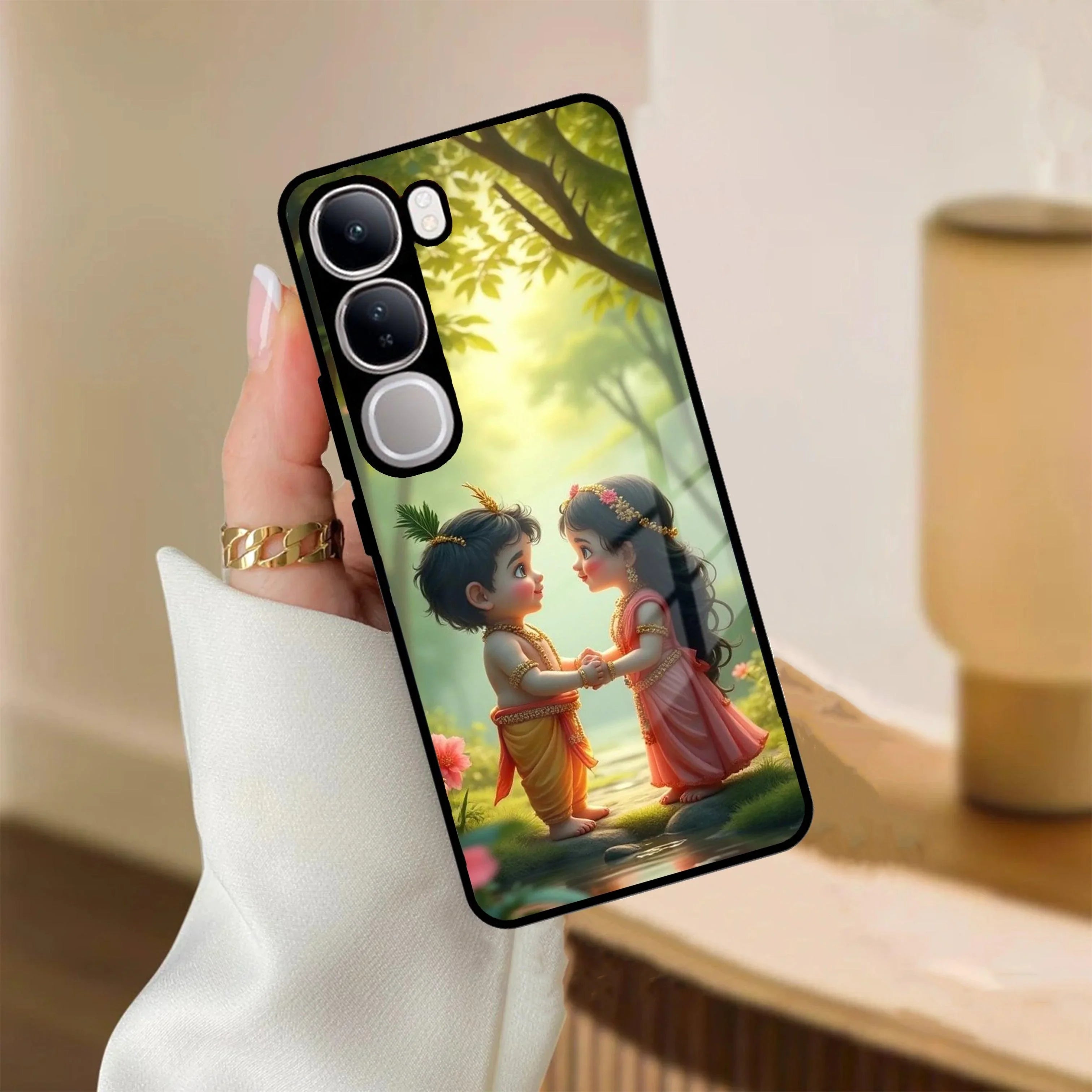Heavenly Bond Glass Case Cover For Vivo - ShopOnCliQ