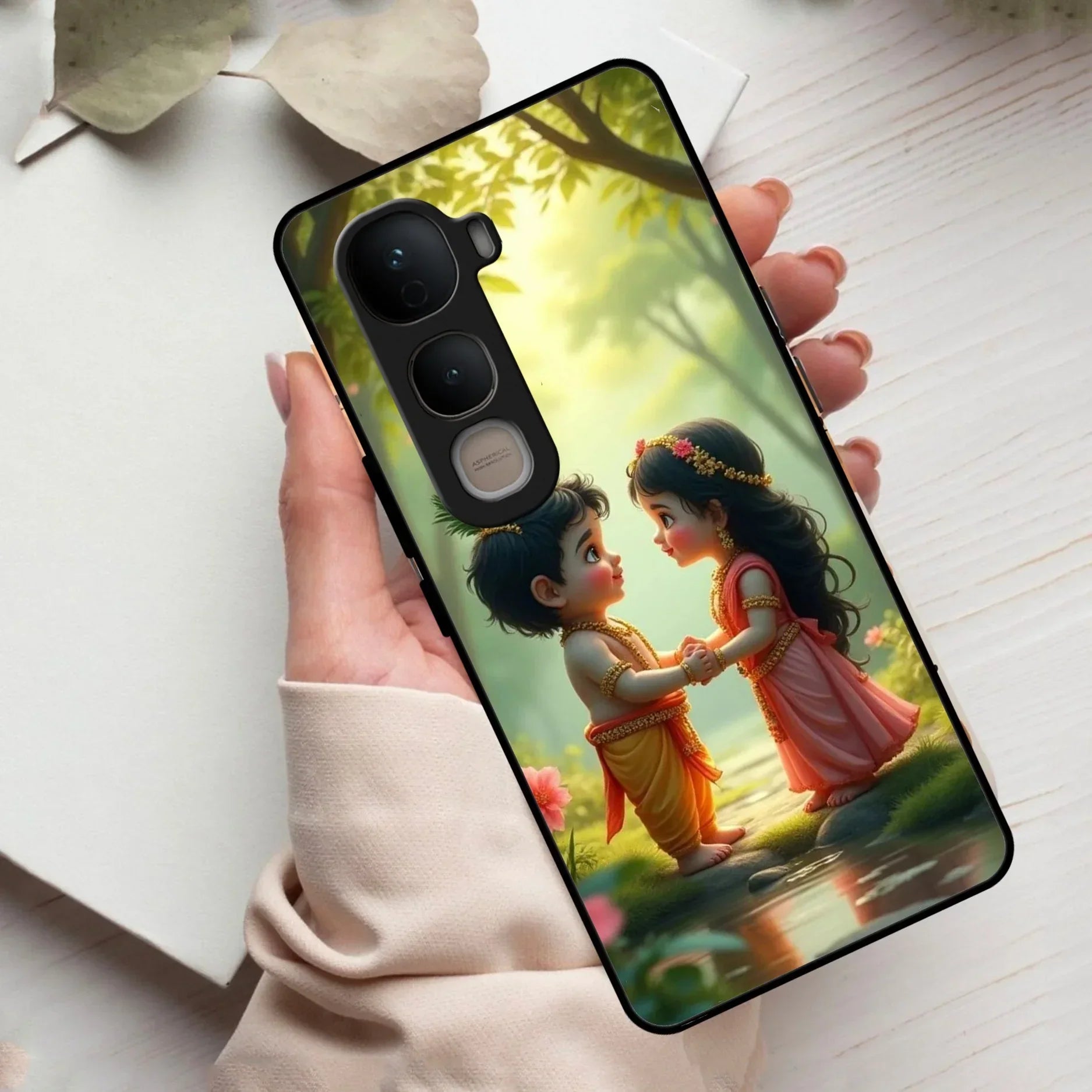 Heavenly Bond Glass Case Cover For Vivo - ShopOnCliQ