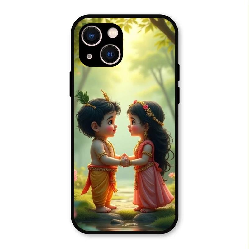 heavenly bond glossy metal case cover for iPhone 13