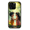 heavenly bond glossy metal case cover for iPhone 15 Pro